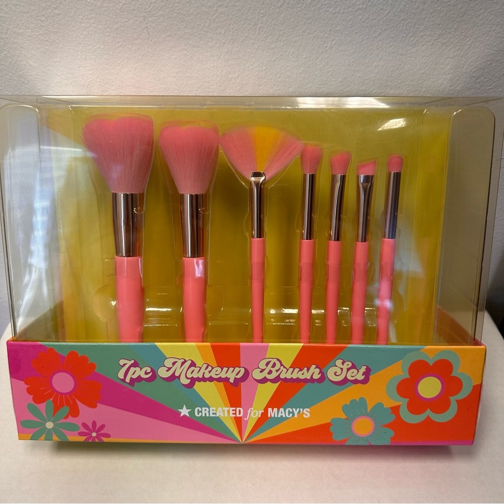 Pink Make Up Brush Set